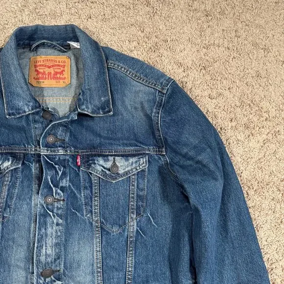 Levi's Blue Denim Jacket - Picture 3 of 8